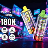 EU Warehouse WASPE Crystal 8 in 1 180K Puffs 68ml Disposable Vape Wholesale - EsmoVape