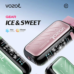 EU Warehouse VOZOL Gear Ice& Sweet 50000Puffs 30ml Disposable Vape Wholesale - EsmoVape