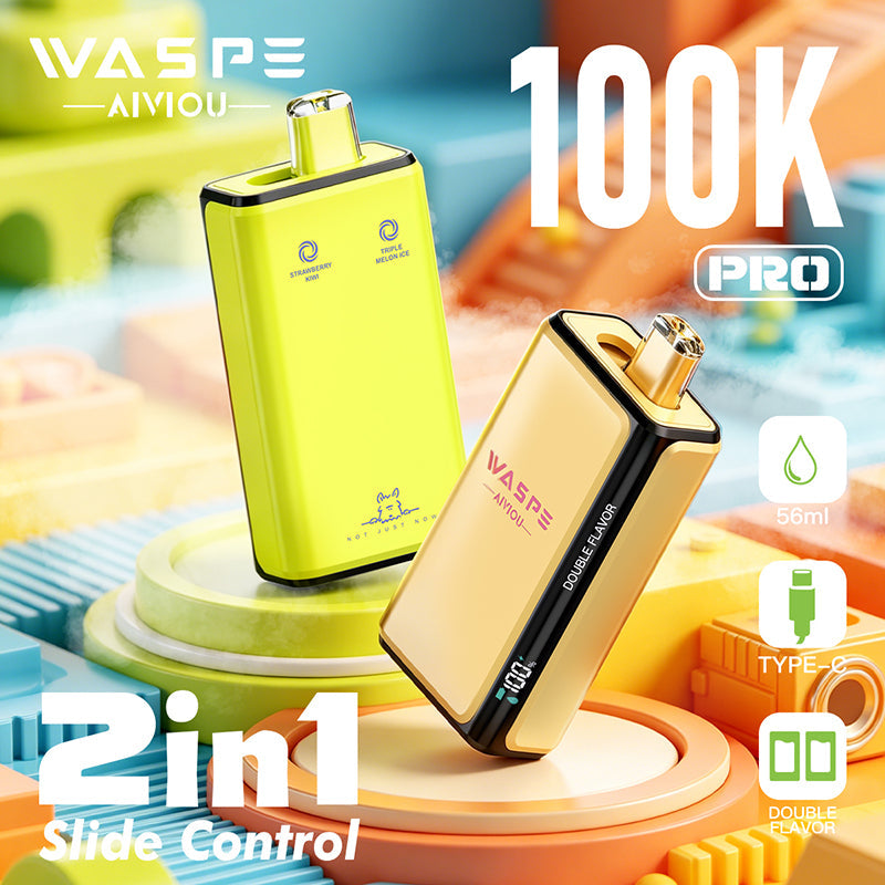 Wholesale Waspe Double Flavor PRO 100K Puffs Vape (EU Warehouse) - EsmoVape