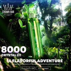 Al Fakher CRYSTAL V2 8000 Puffs 18ml Original Disposable Vape Wholesale - EsmoVape