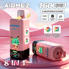 EU Warehouse Airmez FOX 8 IN 1 160k Puffs 60ml Disposable Vape Wholesale - EsmoVape