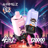 EU Warehouse Airmez FOX 4 IN 1 120k Puffs Disposable Vape Wholesale - EsmoVape