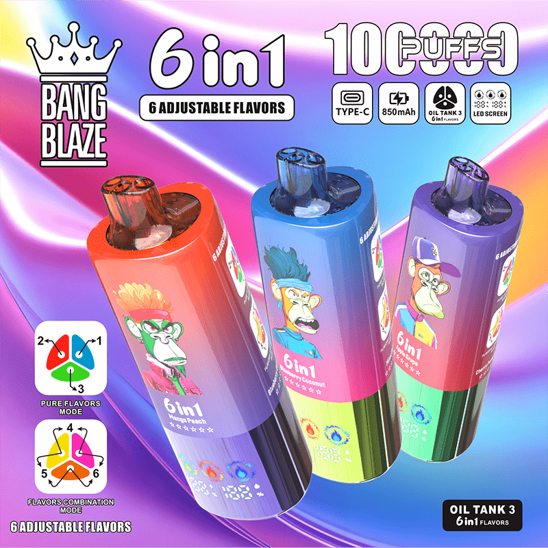 EU Warehouse BANG BLAZE 6 IN 1 100k Puffs Disposable Vape Wholesale - EsmoVape