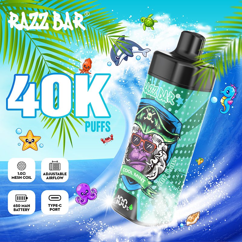 EU Warehouse Razz Bar 40000 Puffs Disposable Vape Wholesale - EsmoVape