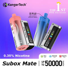 US warehouse KangerTech SUBOX Mate D-Pod 50000 Puffs Disposable Vape Wholesale - EsmoVape