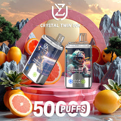 EU Warehouse UZY CRYSTAL TWIN 50000 Puffs Disposable Vape Wholesale - EsmoVape