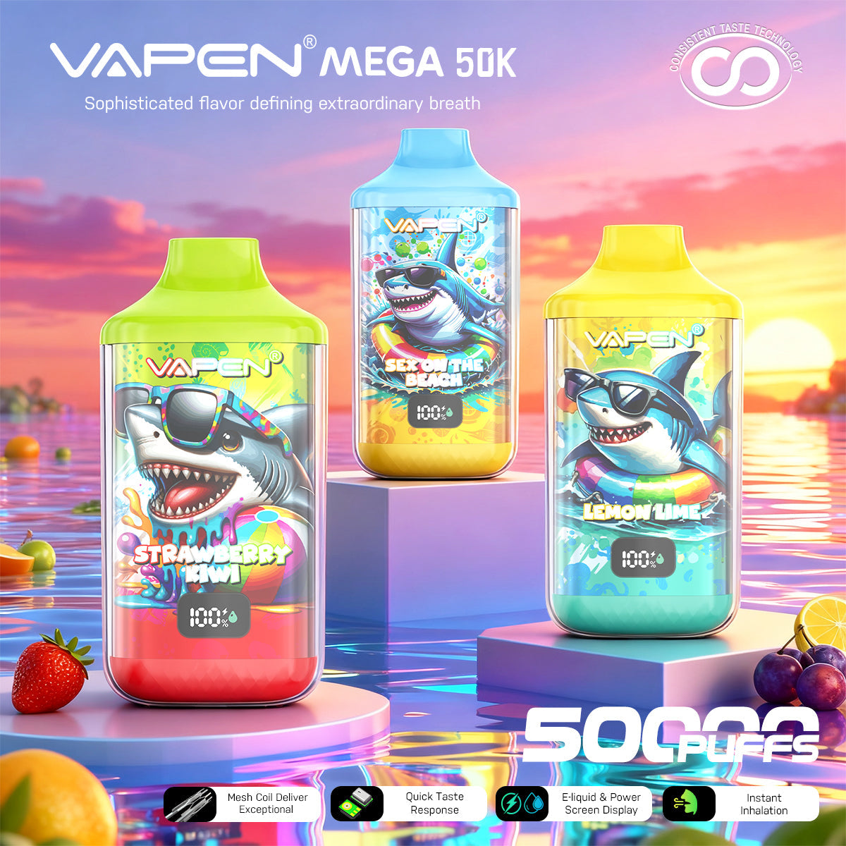 EU Warehouse VAPEN Mega 50000 Puffs Disposable Vape Wholesale - EsmoVape