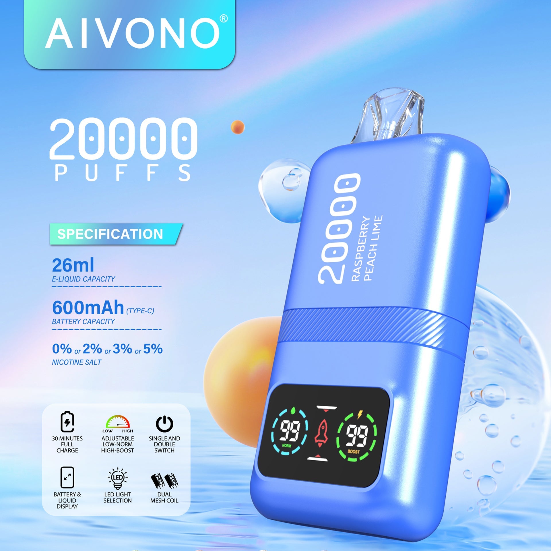 EU Warehouse AIVONO MAGIC 20000 Puffs Disposable Vape Wholesale - [Esmo] Main image