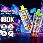 EU Warehouse WASPE Crystal 8 in 1  180K Puffs 68ml Disposable Vape Wholesale - EsmoVape