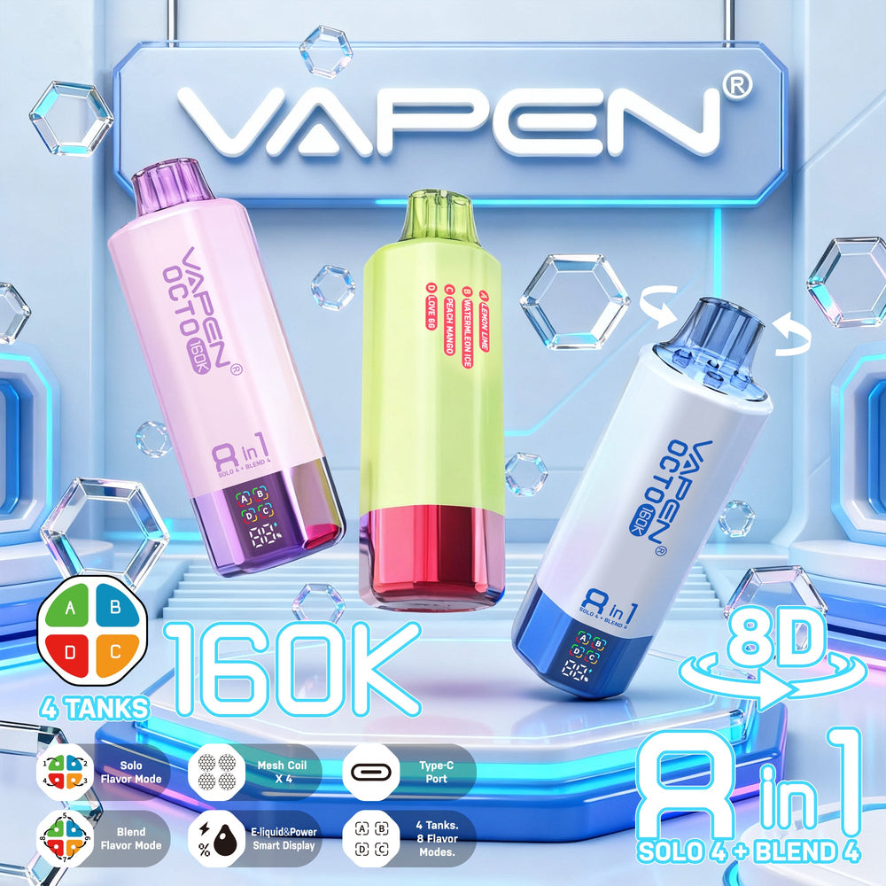 EU Warehouse VAPEN OCTO 8IN1 160K Puffs  Disposable Vape Wholesale - EsmoVape