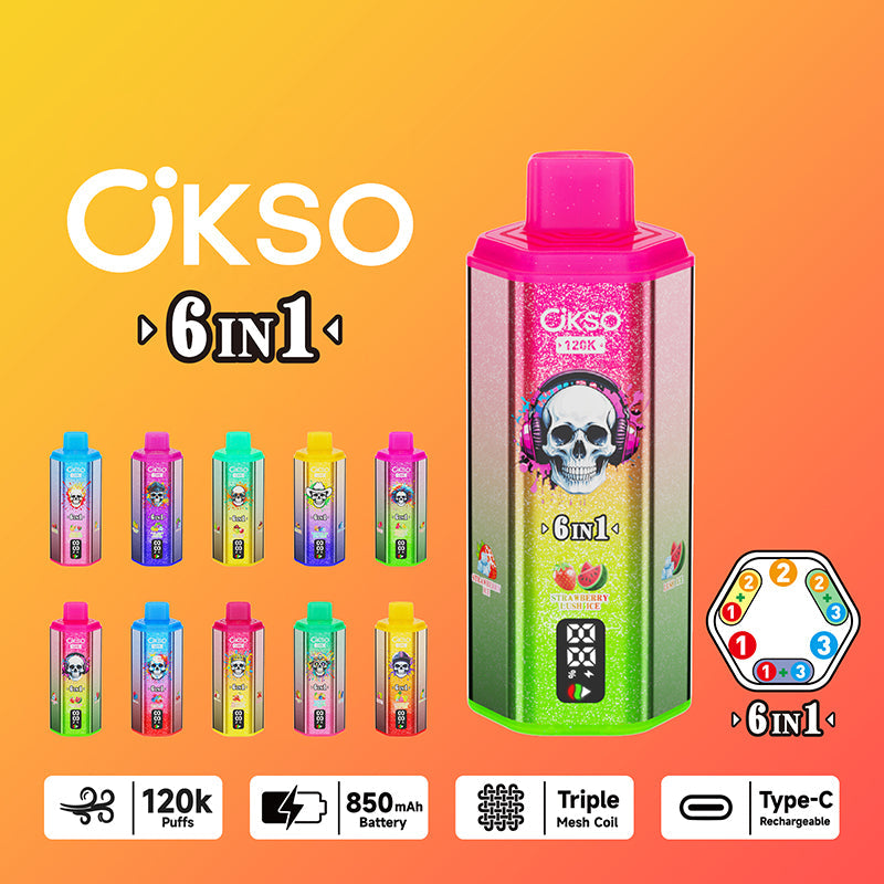 OKSO 6in1 120k Puffs Disposable Vape Wholesale - EsmoVape