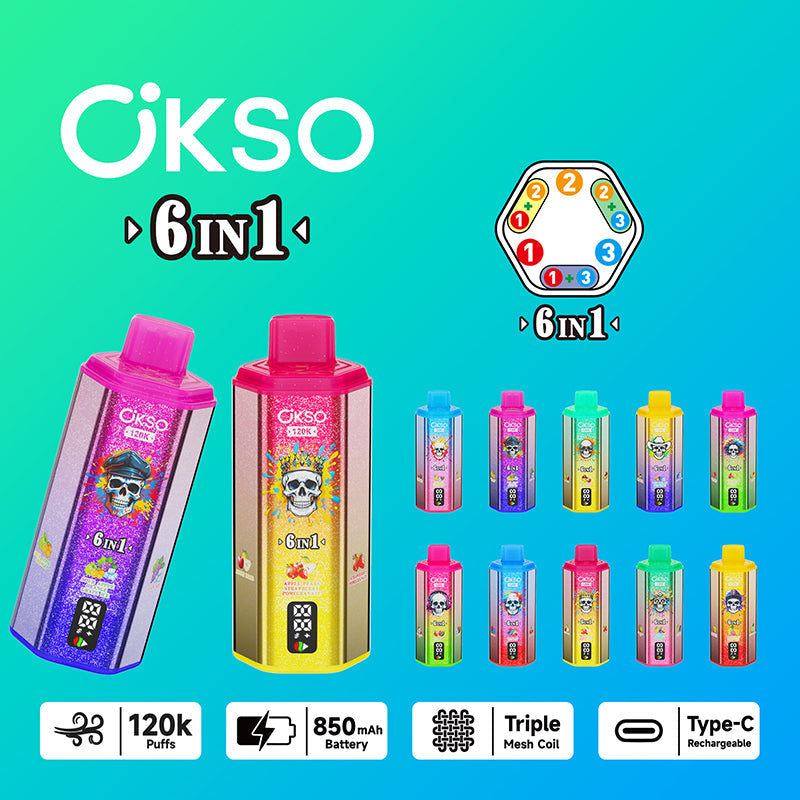 OKSO 6in1 120k Puffs Disposable Vape Wholesale - EsmoVape