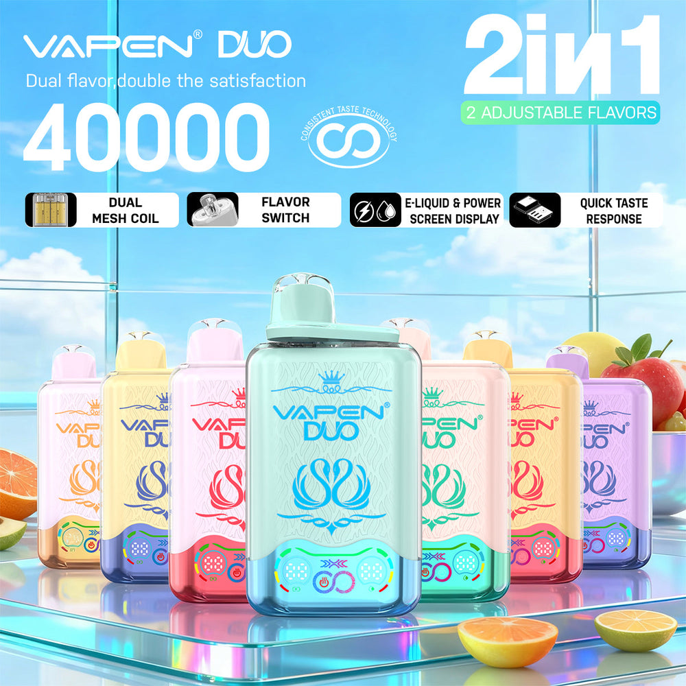 EU Warehouse VAPEN DUO Dual Flavors 40000 Puffs Disposable Vape Wholesale - EsmoVape