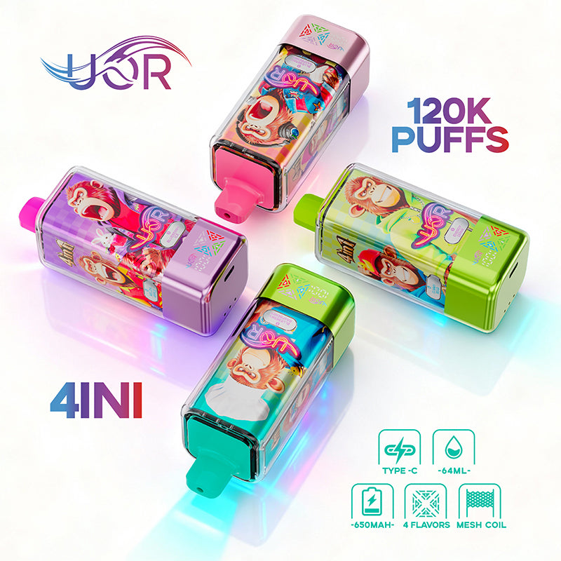 EU Warehouse Wholesale UOR 4-in-1 120K Puffs Disposable Vape (64ml) - EsmoVape
