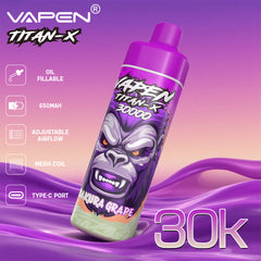 EU Warehouse VAPEN TITAN-X 30000 Puffs 30ml Disposable Vape Wholesale - EsmoVape