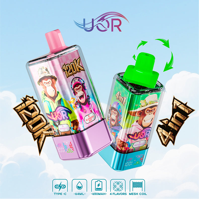 EU Warehouse Wholesale UOR 4-in-1 120K Puffs Disposable Vape (64ml) - EsmoVape