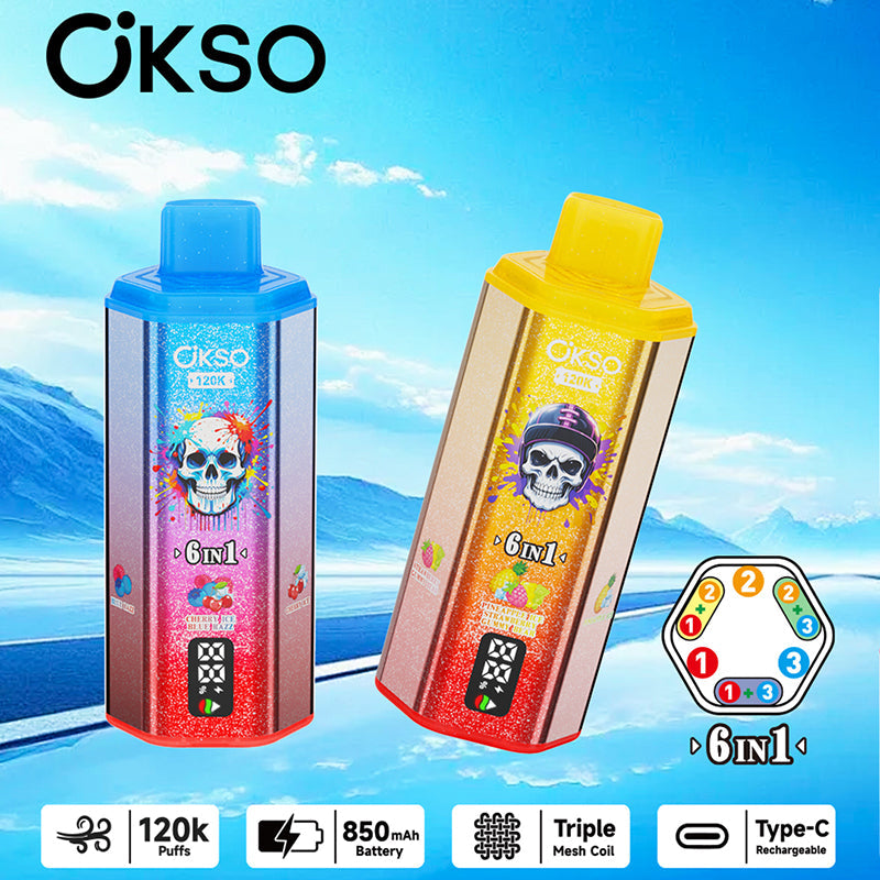 OKSO 6in1 120k Puffs Disposable Vape Wholesale Secondary image
