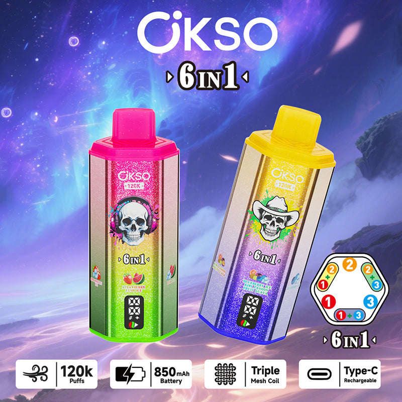 OKSO 6in1 120k Puffs Disposable Vape Wholesale - EsmoVape