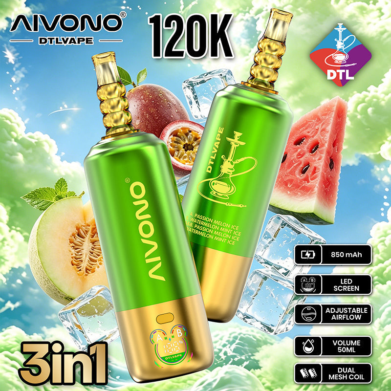 Wholesale AIVONO DTL 3IN1 120K Puffs Vape (EU Warehouse) - EsmoVape