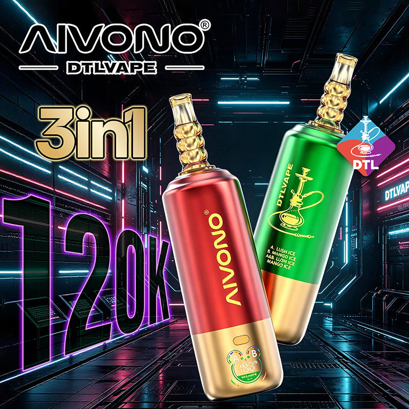 Wholesale AIVONO DTL 3IN1 120K Puffs Vape (EU Warehouse) - EsmoVape