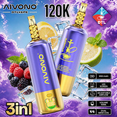 Wholesale AIVONO DTL 3IN1 120K Puffs Vape (EU Warehouse) - EsmoVape