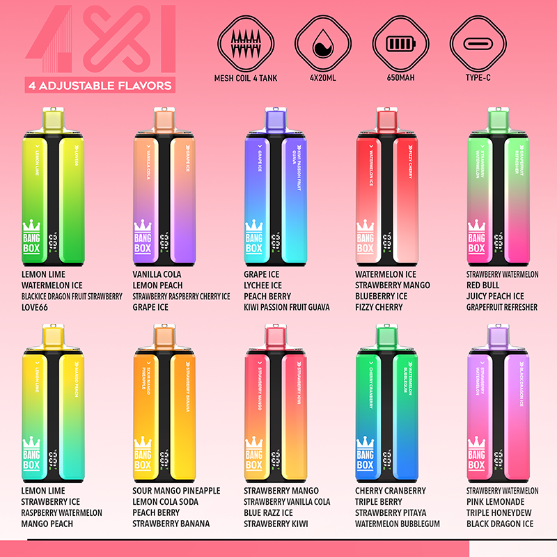 Wholesale BANGBOX 4-in-1 160K Puffs Disposable Vape (80ml) - EsmoVape
