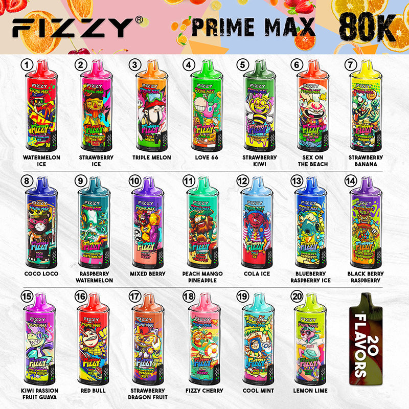 Wholesale FIZZY PRIME MAX 80000 Puffs Vape (EU Warehouse) - EsmoVape