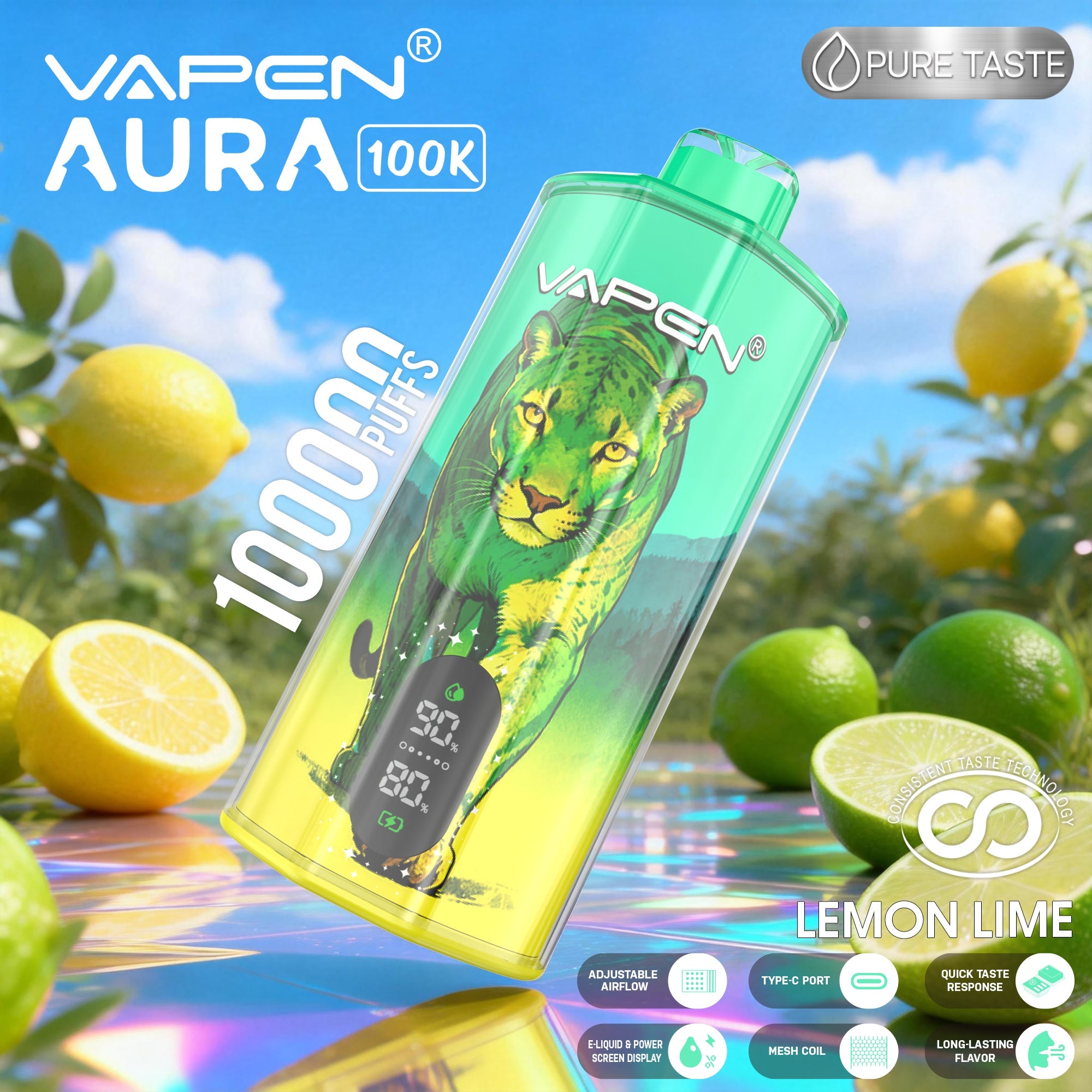 EU Warehouse VAPEN AURA 100K Puffs Disposable Vape Wholesale Secondary image