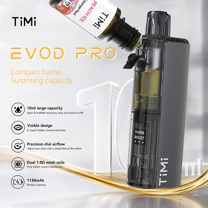 Wholesale TIMI Evod Pro 10ml Refillable Disposable Vape - EsmoVape