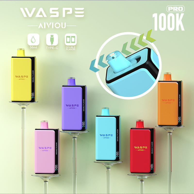 Wholesale Waspe Double Flavor PRO 100K Puffs Vape (EU Warehouse) - EsmoVape