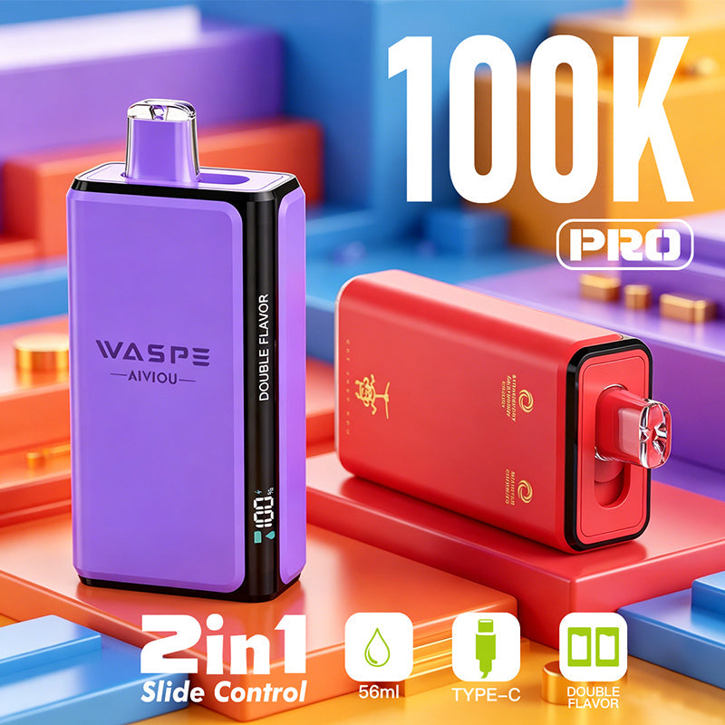 Wholesale Waspe Double Flavor PRO 100K Puffs Vape (EU Warehouse) - EsmoVape