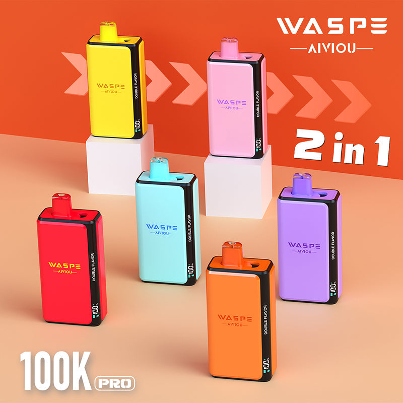 Wholesale Waspe Double Flavor PRO 100K Puffs Vape (EU Warehouse) - EsmoVape