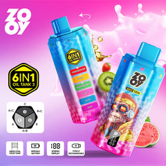 Wholesale ZOOY 6IN1 120K Puffs Disposable Vape (EU Warehouse)