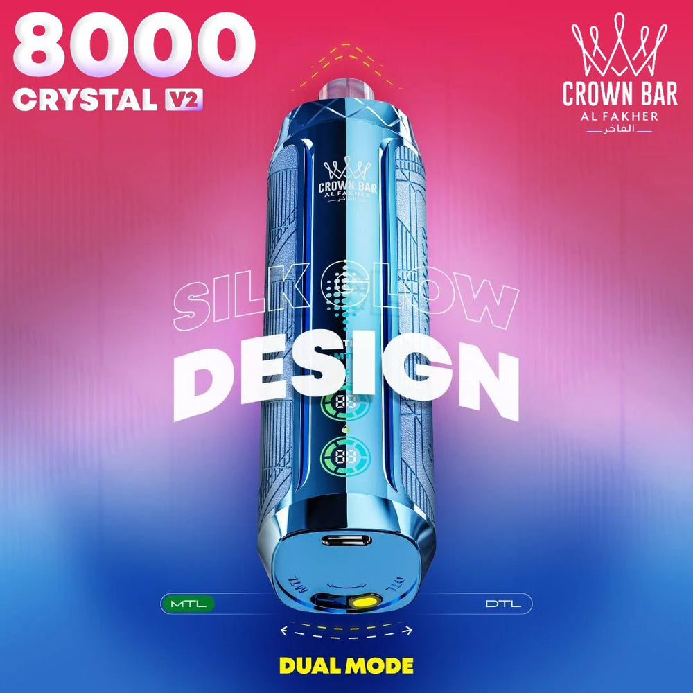 Al Fakher CRYSTAL V2 8000 Puffs 18ml Original Disposable Vape Wholesale - EsmoVape