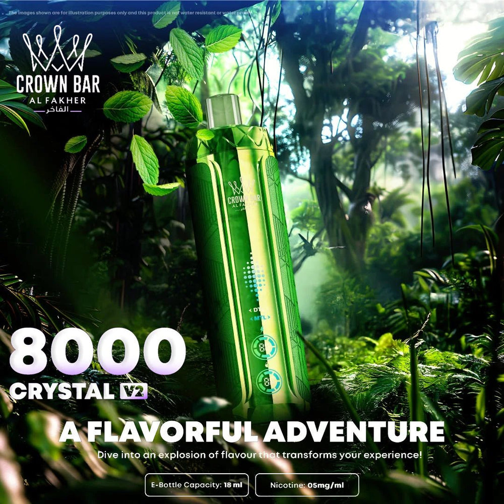 Al Fakher CRYSTAL V2 8000 Puffs 18ml Original Disposable Vape Wholesale - EsmoVape