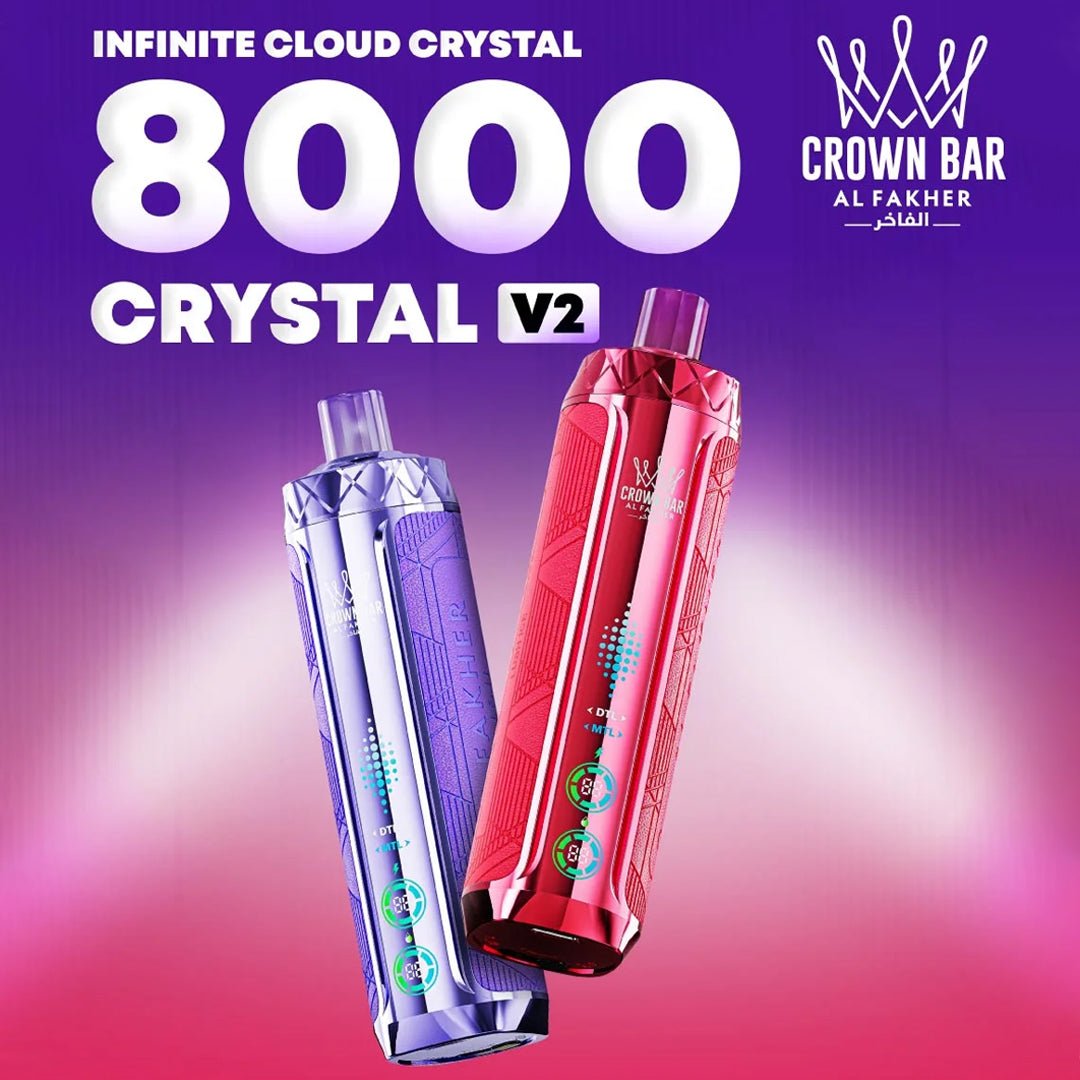 Al Fakher CRYSTAL V2 8000 Puffs 18ml Disposable Vape Wholesale - Vapz Vape Wholesale Main image