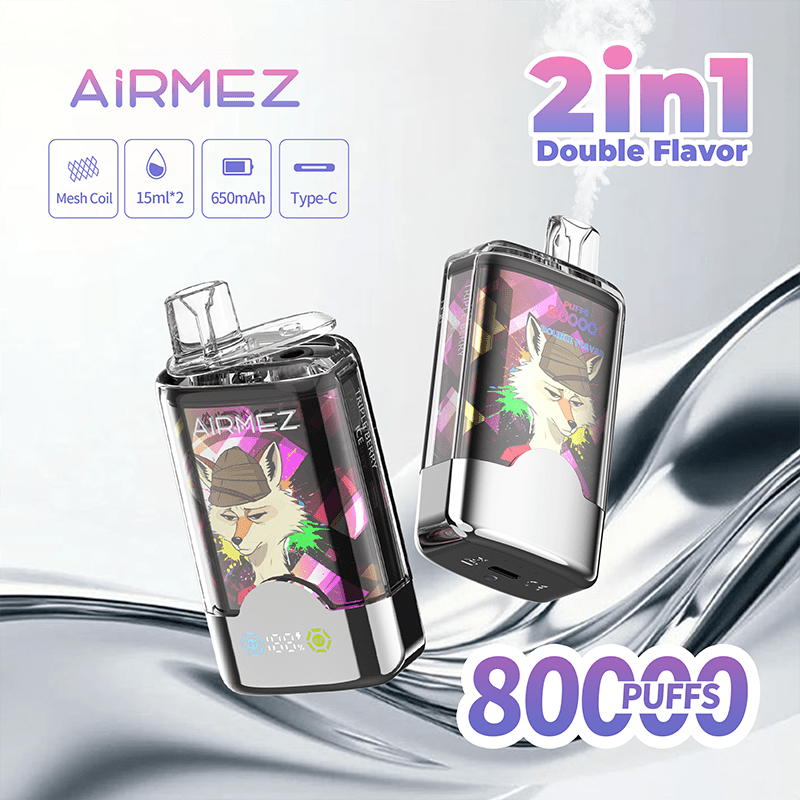 EU Warehouse Airmez FOX 2 IN 1 80000 Puffs Disposable Vape Wholesale - EsmoVape