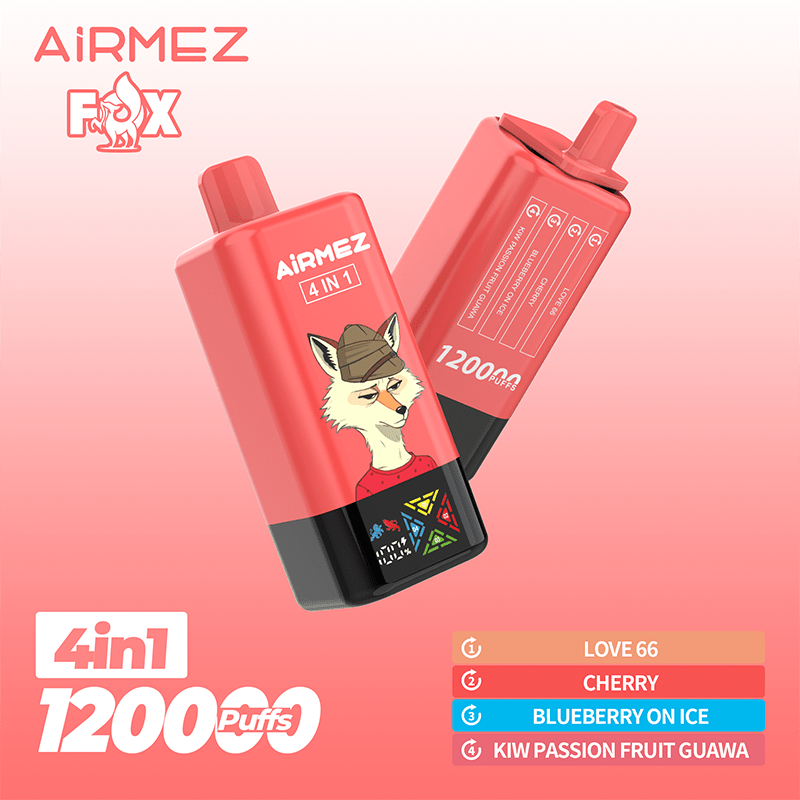 EU Warehouse Airmez FOX 4 IN 1 120k Puffs Disposable Vape Wholesale - EsmoVape