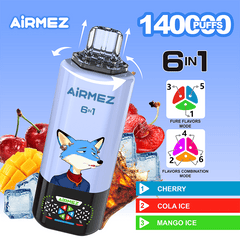 EU Warehouse Airmez FOX 6 IN 1 140k Puffs Disposable Vape Wholesale - EsmoVape