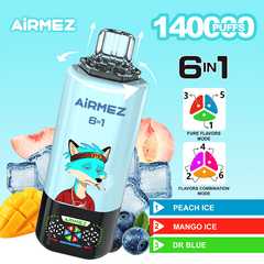EU Warehouse Airmez FOX 6 IN 1 140k Puffs Disposable Vape Wholesale - EsmoVape