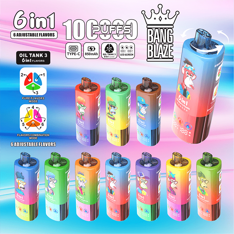 EU Warehouse BANG BLAZE 6 IN 1 100k Puffs Disposable Vape Wholesale - EsmoVape