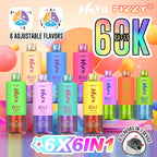 EU Warehouse FIZZY 6IN1 60000 Puffs Disposable Vape Wholesale - [Esmo]