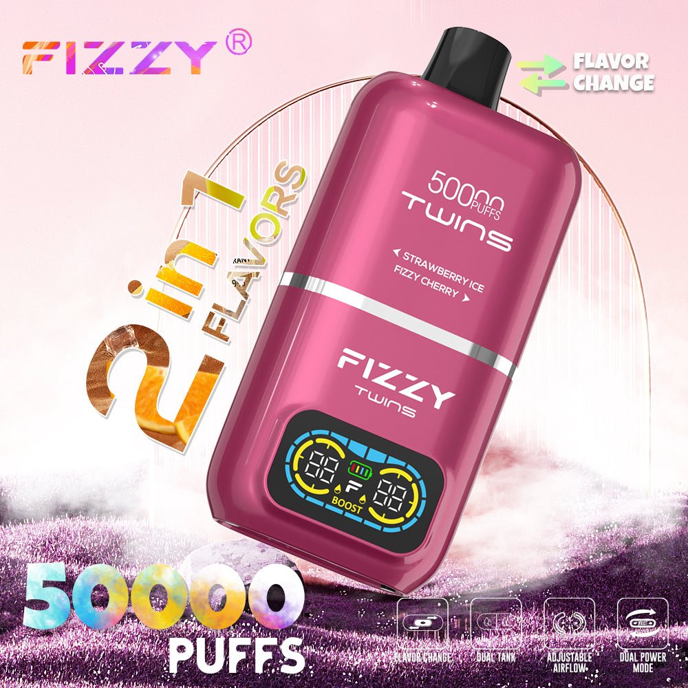 EU Warehouse FIZZY TWINS 50000 Puffs Disposable Vape Wholesale - [Esmo] Main image