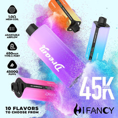 EU Warehouse HIFANCY DREAM 45000 Puffs Disposable Vape Wholesale - EsmoVape