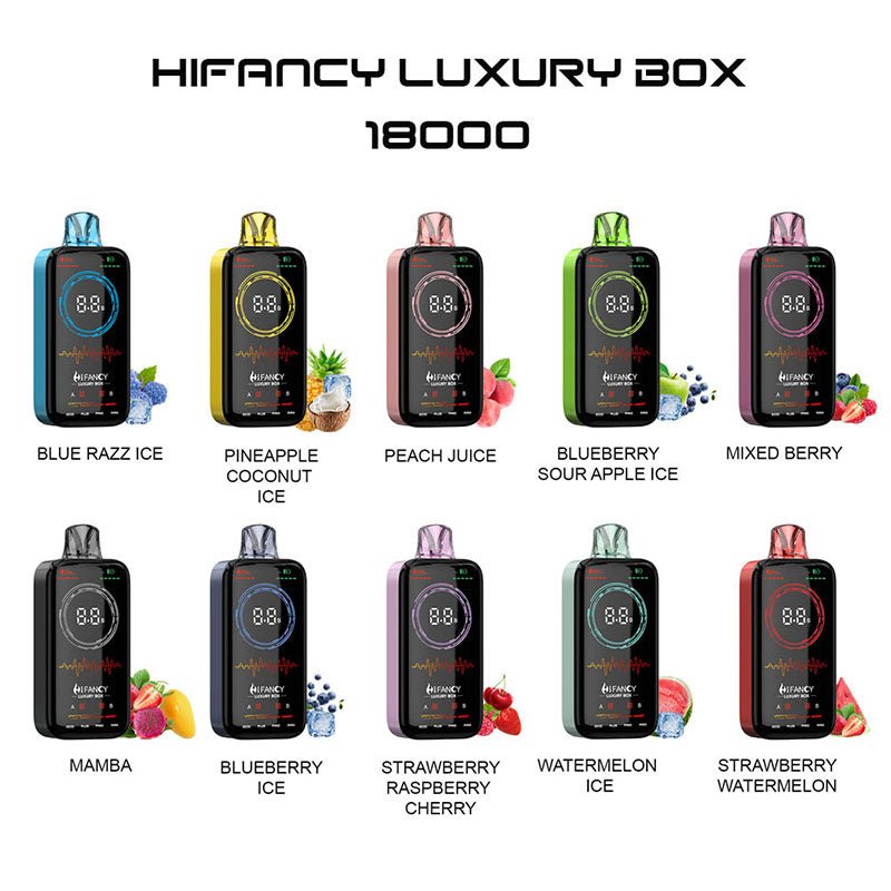 EU Warehouse HIFANCY LUXURY BOX 18000 Puffs Disposable Vape Wholesale - EsmoVape