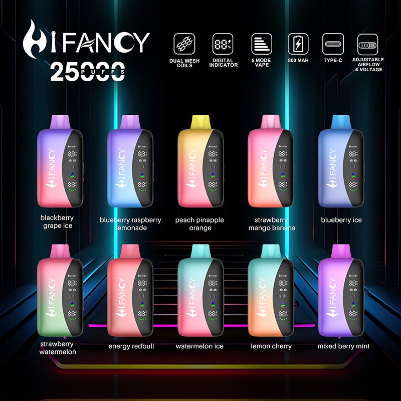 EU Warehouse HIFANCY RAINBOW 25000 Puffs Disposable Vape Wholesale - EsmoVape
