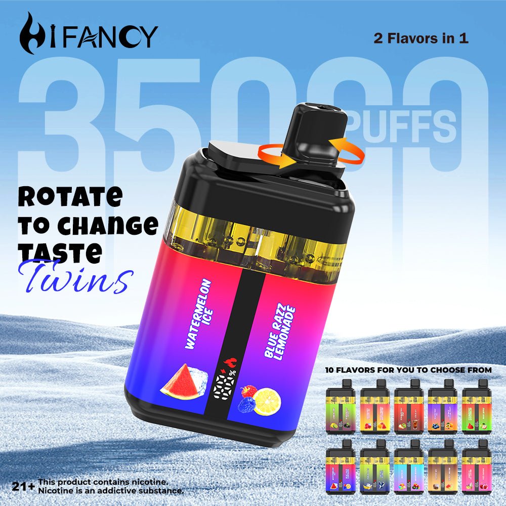 EU Warehouse HIFANCY TWINS 35000 Puffs Disposable Vape Wholesale - EsmoVape
