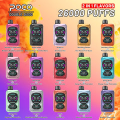 EU Warehouse POCO DOUBLE 26000 Puffs Disposable Vape Wholesale - EsmoVape