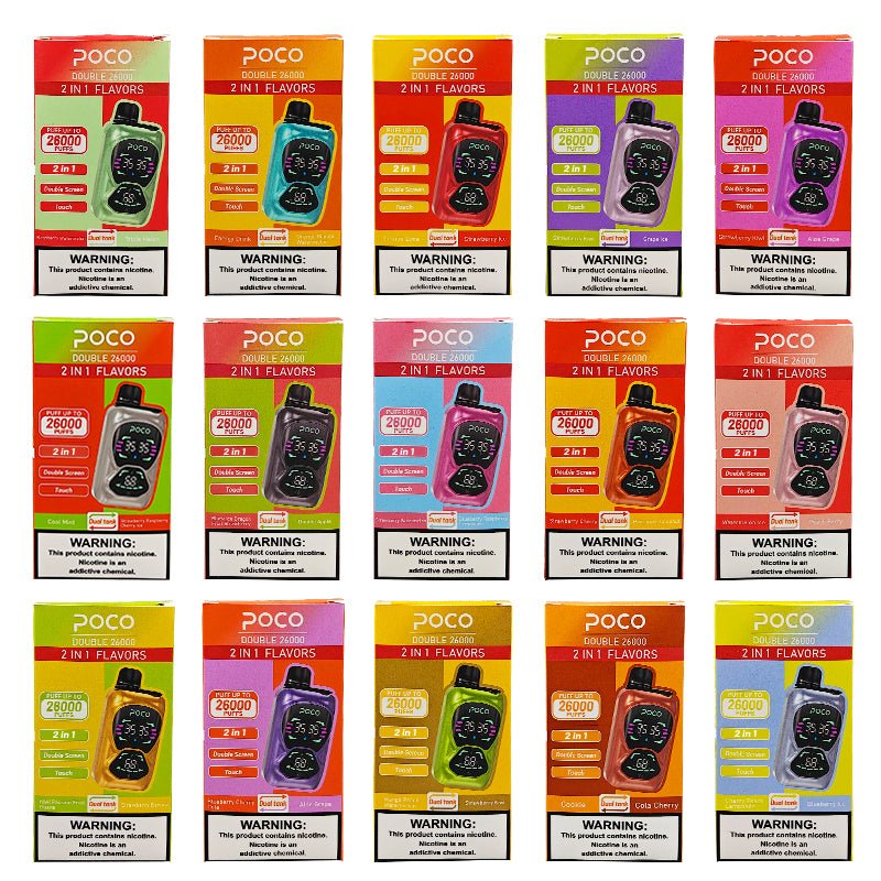 EU Warehouse POCO DOUBLE 26000 Puffs Disposable Vape Wholesale - [Esmo]