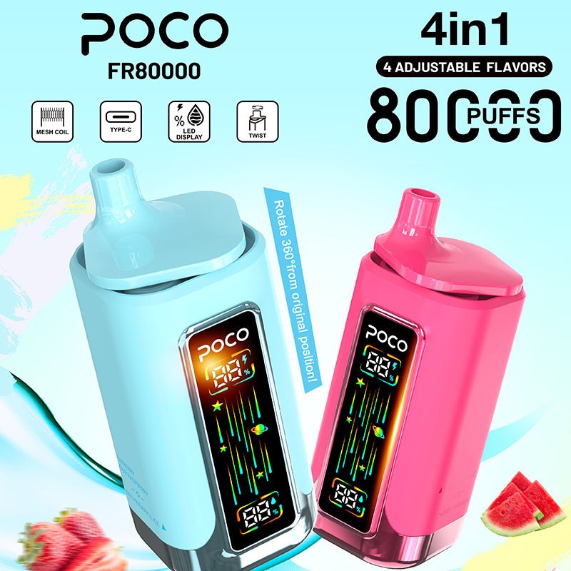 EU Warehouse POCO FR 4 in 1 80000 Puffs Disposable Vape Wholesale - EsmoVape
